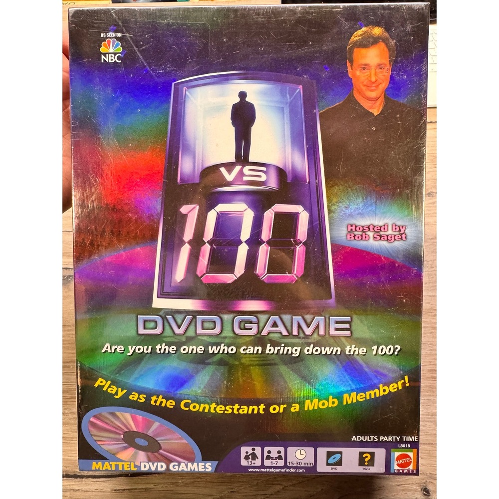 VS 100‎ DVD Game Hosted by Bob Saget Adults Party Trivia Challenge Mattel